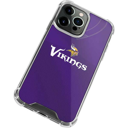 NFL Minnesota Vikings Team Jersey iPhone 13 Pro Max Clear Case