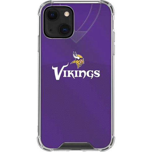 NFL Minnesota Vikings Team Jersey iPhone 14 Plus Clear Case