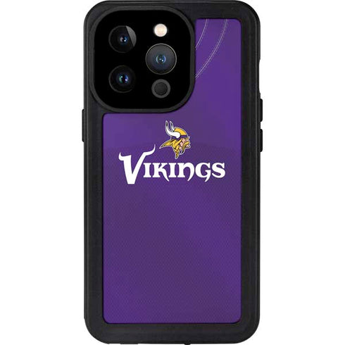 NFL Minnesota Vikings Team Jersey iPhone 14 Pro Waterproof Case