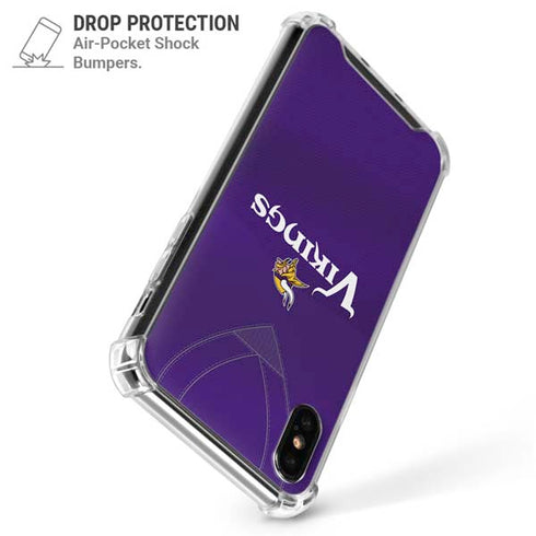 NFL Minnesota Vikings Team Jersey iPhone XS Max Clear Case