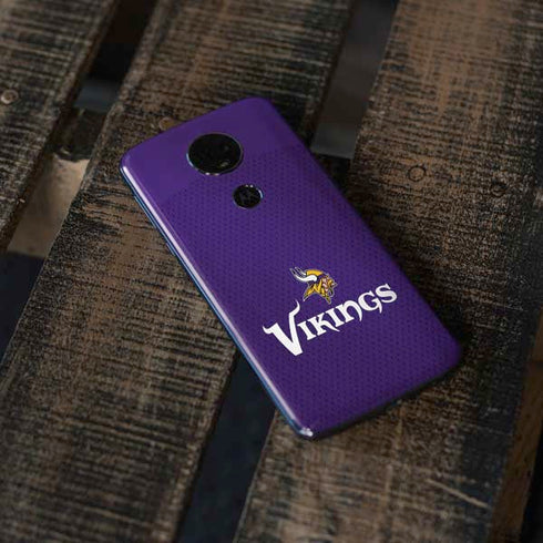 NFL Minnesota Vikings Team Jersey Moto E5 Plus Skin