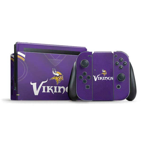 NFL Minnesota Vikings Team Jersey Nintendo Switch Bundle Skin