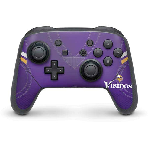 NFL Minnesota Vikings Team Jersey Nintendo Switch Pro Controller Skin