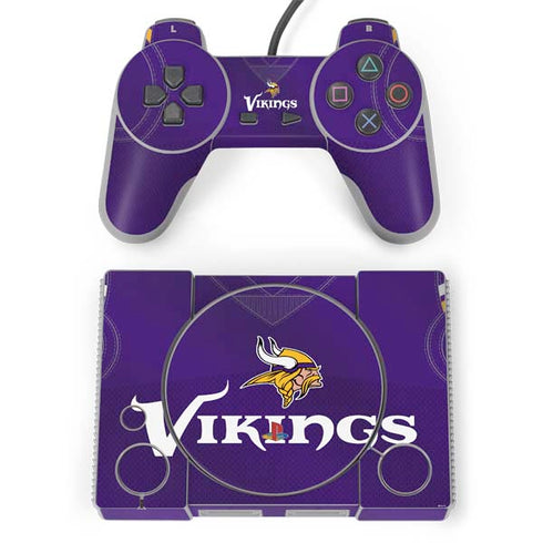 NFL Minnesota Vikings Team Jersey PlayStation Classic Bundle Skin