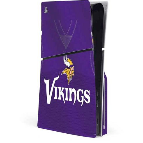 NFL Minnesota Vikings Team Jersey PS5 Slim Disk Console Skin