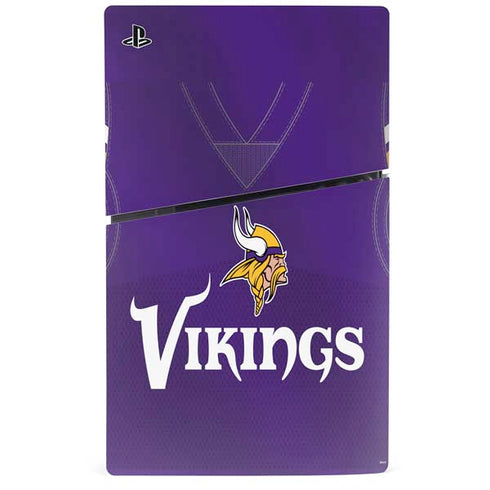 NFL Minnesota Vikings Team Jersey PS5 Slim Digital Edition Bundle Skin