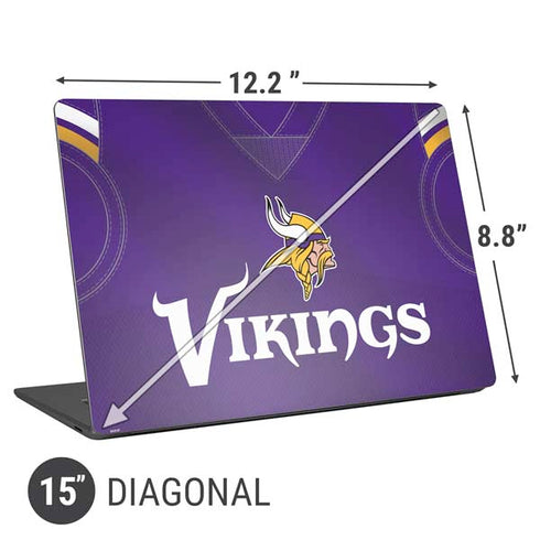 NFL Minnesota Vikings Team Jersey Universal Laptop 15in (12.2 x 8.8in) Skin