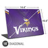 NFL Minnesota Vikings Team Jersey Universal Laptop 18in (14.6 x 10.6in) Skin