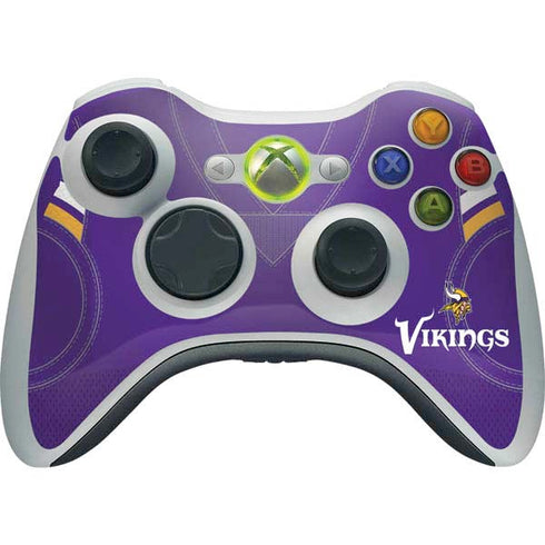 NFL Minnesota Vikings Team Jersey Xbox 360 Wireless Controller Skin
