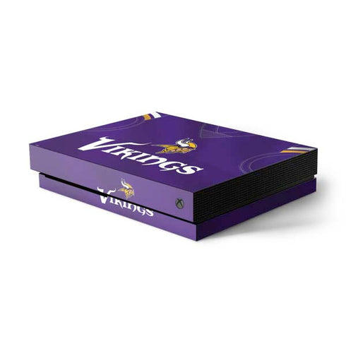NFL Minnesota Vikings Team Jersey Xbox One X Console Skin
