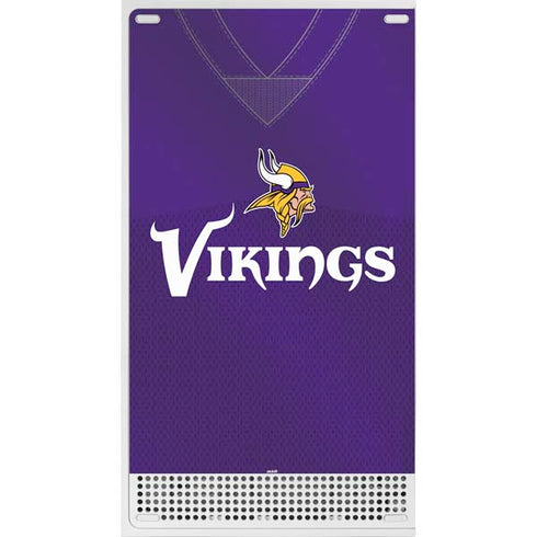 NFL Minnesota Vikings Team Jersey Xbox Series S Console Skin