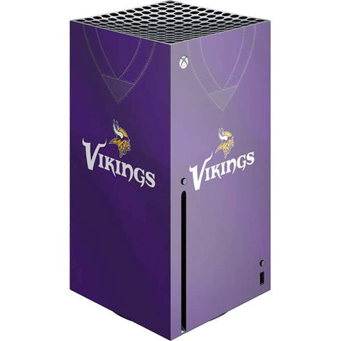 NFL Minnesota Vikings Team Jersey Xbox Series X Console Skin