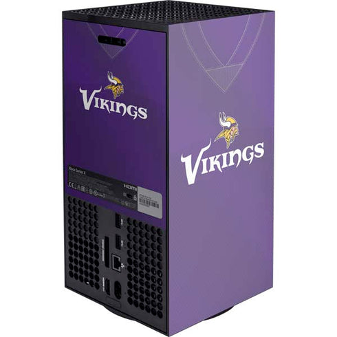 NFL Minnesota Vikings Team Jersey Xbox Series X Console Skin