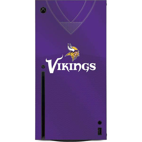 NFL Minnesota Vikings Team Jersey Xbox Series X Console Skin