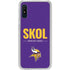 NFL Minnesota Vikings Team Motto Galaxy A10e Clear Case