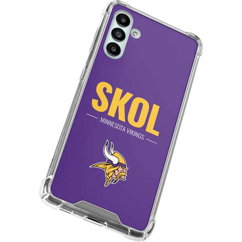 NFL Minnesota Vikings Team Motto Galaxy A13 5G Clear Case