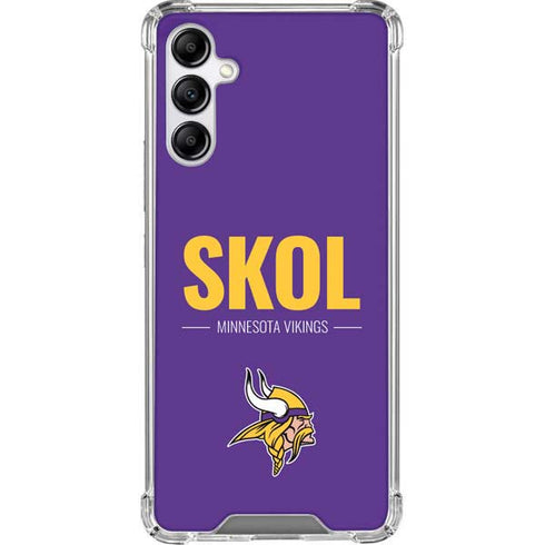 NFL Minnesota Vikings Team Motto Galaxy A14 5G Clear Case