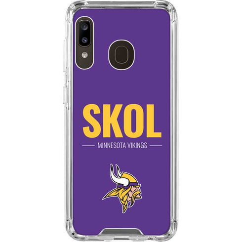 NFL Minnesota Vikings Team Motto Galaxy A30 Clear Case