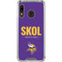 NFL Minnesota Vikings Team Motto Galaxy A30 Clear Case
