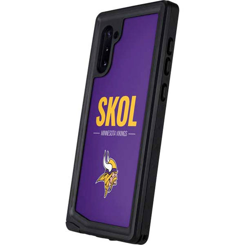 NFL Minnesota Vikings Team Motto Galaxy Note 10 Waterproof Case