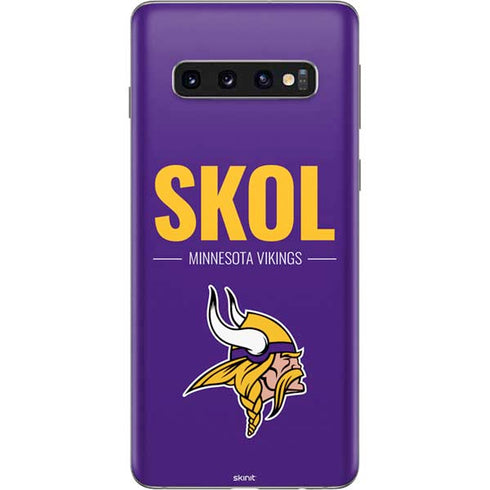 NFL Minnesota Vikings Team Motto Galaxy S10 Skin