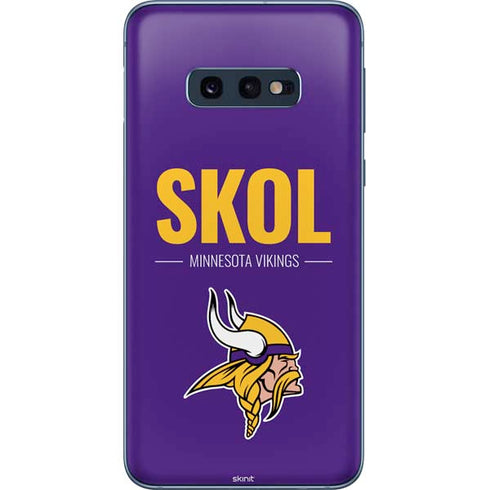 NFL Minnesota Vikings Team Motto Galaxy S10e Skin