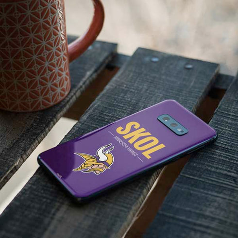NFL Minnesota Vikings Team Motto Galaxy S10e Skin