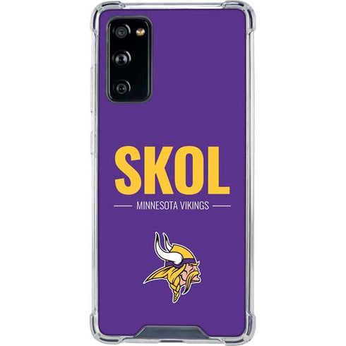 NFL Minnesota Vikings Team Motto Galaxy S20 FE Clear Case