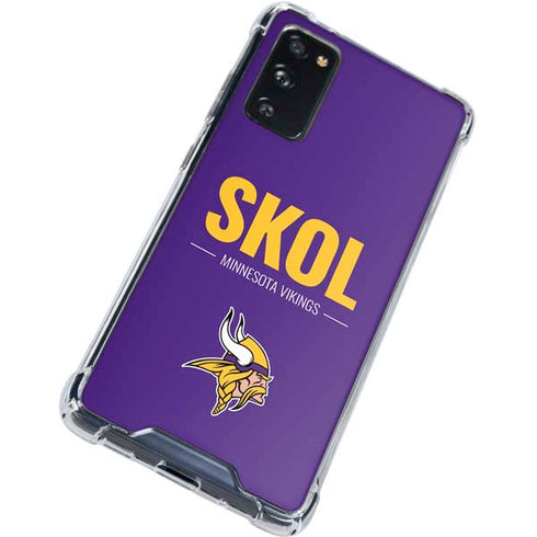 NFL Minnesota Vikings Team Motto Galaxy S20 FE Clear Case
