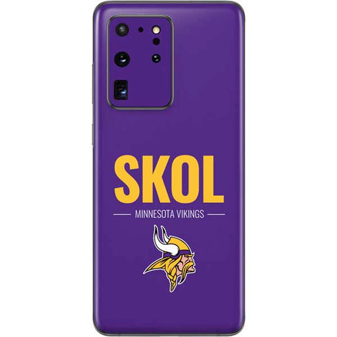 NFL Minnesota Vikings Team Motto Galaxy S20 Ultra 5G Skin