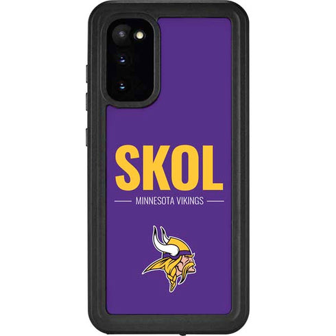 NFL Minnesota Vikings Team Motto Galaxy S20 Waterproof Case