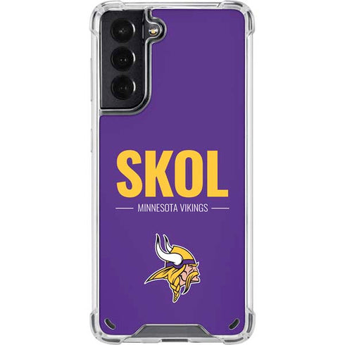 NFL Minnesota Vikings Team Motto Galaxy S21 5G Clear Case
