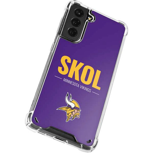 NFL Minnesota Vikings Team Motto Galaxy S21 Plus 5G Clear Case
