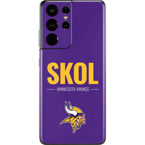 NFL Minnesota Vikings Team Motto Galaxy S21 Ultra 5G Skin