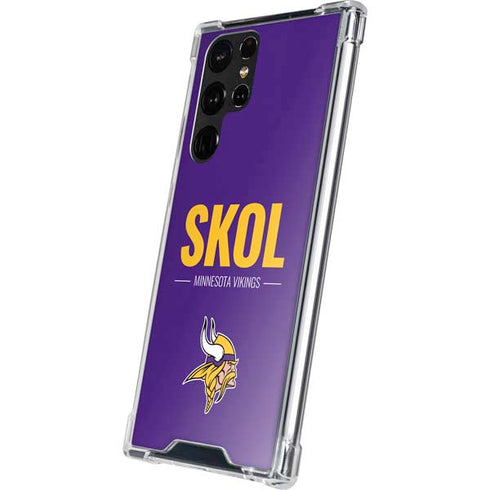NFL Minnesota Vikings Team Motto Galaxy S22 Ultra Clear Case