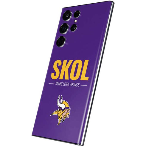 NFL Minnesota Vikings Team Motto Galaxy S22 Ultra Skin