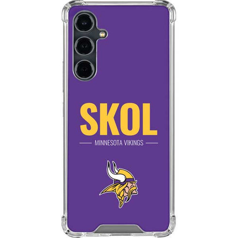 NFL Minnesota Vikings Team Motto Galaxy S23 FE Clear Case