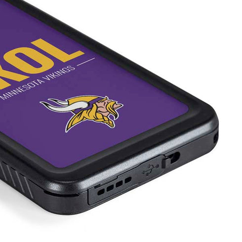 NFL Minnesota Vikings Team Motto Galaxy S23 Plus Waterproof Case