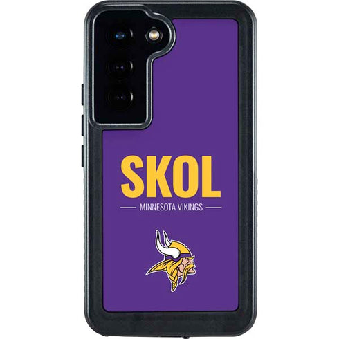 NFL Minnesota Vikings Team Motto Galaxy S23 Waterproof Case