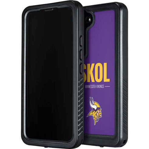 NFL Minnesota Vikings Team Motto Galaxy S23 Waterproof Case