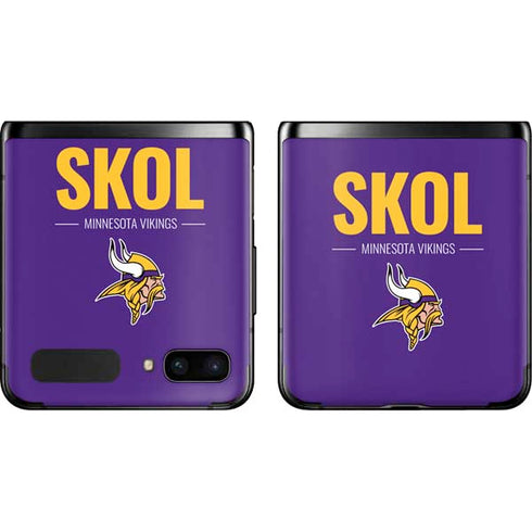 NFL Minnesota Vikings Team Motto Galaxy Z Flip Skin