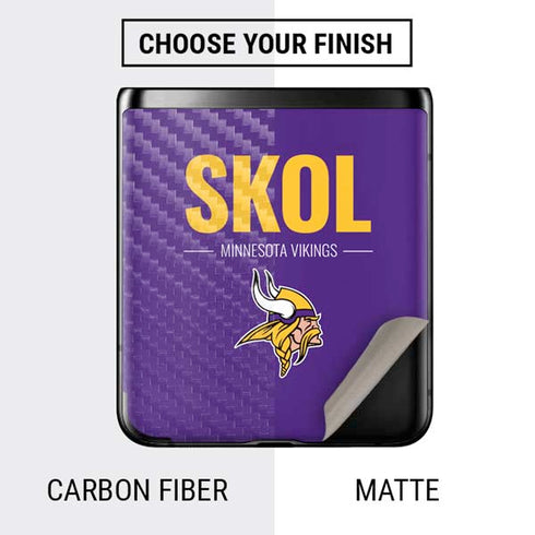 NFL Minnesota Vikings Team Motto Galaxy Z Flip Skin