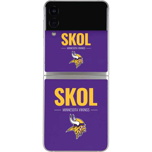 NFL Minnesota Vikings Team Motto Galaxy Z Flip3 5G Skin