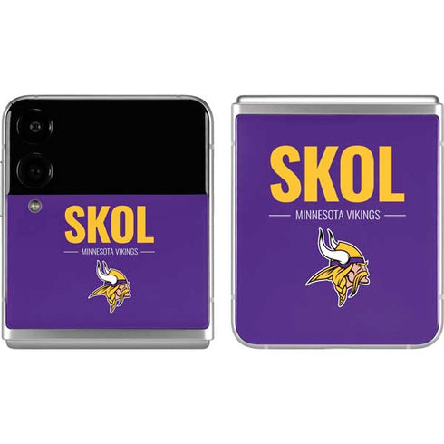 NFL Minnesota Vikings Team Motto Galaxy Z Flip4 5G Skin