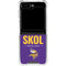 NFL Minnesota Vikings Team Motto Galaxy Z Flip5 5G Clear Case