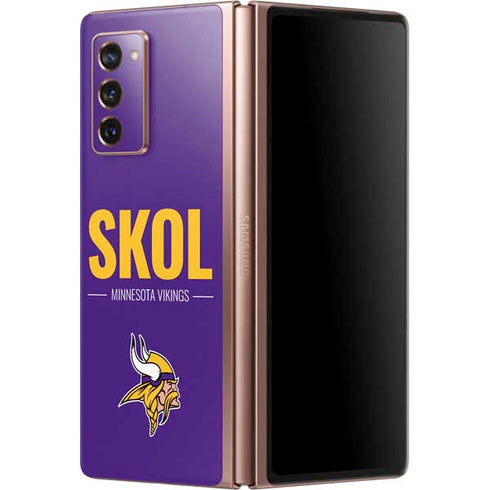 NFL Minnesota Vikings Team Motto Galaxy Z Fold2 5G Skin