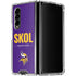 NFL Minnesota Vikings Team Motto Galaxy Z Fold4 5G Clear Case