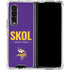 NFL Minnesota Vikings Team Motto Galaxy Z Fold4 5G Clear Case