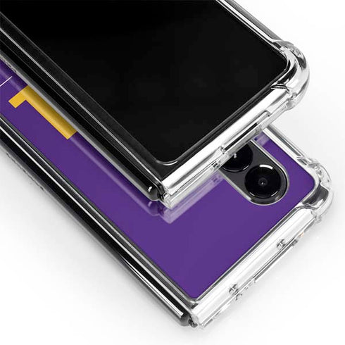 NFL Minnesota Vikings Team Motto Galaxy Z Fold4 5G Clear Case