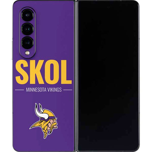 NFL Minnesota Vikings Team Motto Galaxy Z Fold4 5G Skin